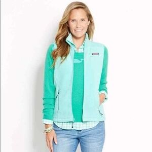 Vineyard Vines Mint Green Vest with Tote
